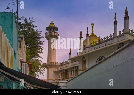 La mosquée du Sultan ou Masjid Sultan à Kampong Glam, le quartier musulman de Singapour Banque D'Images