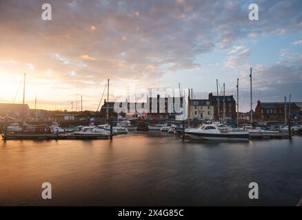 Port d'Arbroath, Anugs, Écosse. Banque D'Images