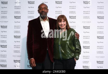 Londres, Royaume-Uni. 01 mai 2024. Sir Lenny Henry et Lisa Makin assistent au gala « Up Next » du National Theatre au National Theatre de Londres. (Photo de Fred Duval/SOPA images/SIPA USA) crédit : SIPA USA/Alamy Live News Banque D'Images