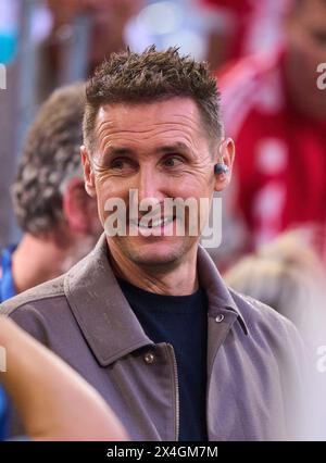 Miroslav Klose, Miro, dans le match demi-finale FC BAYERN MUENCHEN - REAL MADRID 2-2 de football UEFA Champions League dans la saison 2023/2024 à Munich, le 30 avril 2024. Halbfinale,, FCB, München © Peter Schatz / Alamy Live News Banque D'Images