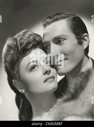 L'IMAGE DE DORIAN GRAY 1945 MGM film avec Donna Reed dans le rôle de Gladys Hallward et Hurd Hatfield dans le rôle de Dorian Gray Banque D'Images