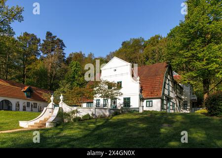 Le Barkenhoff à Worpswede, basse-Saxe, Allemagne. Le Barkenhoff a été acheté en 1895 par l'artiste Heinrich Vogeler et a été converti en an Banque D'Images