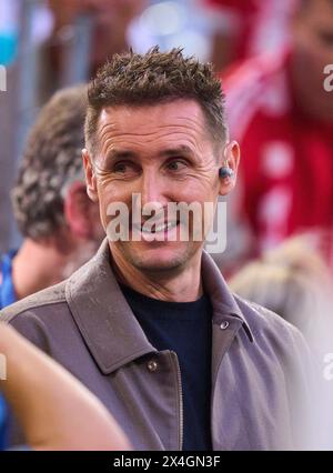 Miroslav Klose, Miro, dans le match demi-finale FC BAYERN MUENCHEN - REAL MADRID 2-2 de football UEFA Champions League dans la saison 2023/2024 à Munich, le 30 avril 2024. Halbfinale,, FCB, Muenchen photographe : ddp images / STAR-images Banque D'Images