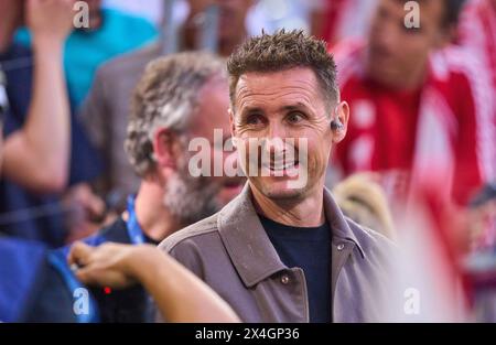 Miroslav Klose, Miro, dans le match demi-finale FC BAYERN MUENCHEN - REAL MADRID 2-2 de football UEFA Champions League dans la saison 2023/2024 à Munich, le 30 avril 2024. Halbfinale,, FCB, Muenchen photographe : ddp images / STAR-images Banque D'Images