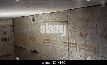 Chambre funéraire de Deshri, chef de l'État. Musée national d'Égypte, El Cairo. Banque D'Images