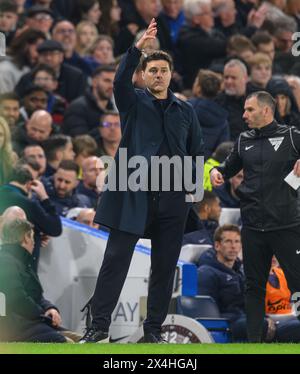 Londres, Royaume-Uni. 02 mai 2024 - Chelsea v Tottenham Hotspur - premier League - Stamford Bridge. Mauricio Pochettino, directeur de Chelsea. Crédit photo : Mark pain / Alamy Live News Banque D'Images