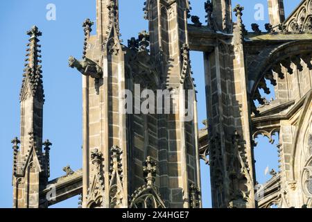 Buttresse volante de la cathédrale St Vitus de Prague Banque D'Images