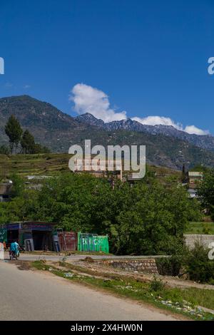 Beau village de Mian City Mingora Swat, Pakistan. Banque D'Images