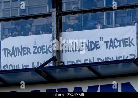 BREDA, pays-Bas. 03 mai 2024. Football, stade Rat Verlegh, Keuken Kampioen Divisie, saison 2023/2024, pendant le match NAC - ADO, bannière dans les tribunes des supporters ADO crédit : Pro Shots/Alamy Live News Banque D'Images