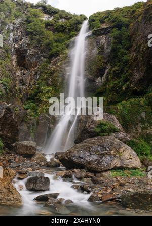 El Condor Falls, El Lobo, Carretera Austral, Cisnes, Aysen, Chili Banque D'Images