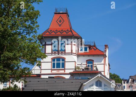 Villa dans le Treppenviertel, immeuble résidentiel, quartier Blankenese, Hambourg, Allemagne Banque D'Images