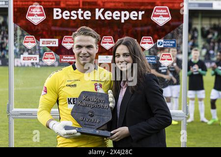 Dordrecht, pays-Bas. 03 mai 2024. DORDRECHT - 03-05-2024. Stade M-scores. Keuken Kampioen Divisie, KKD. FC Dordrecht - Willem II. crédit : Pro Shots/Alamy Live News Banque D'Images