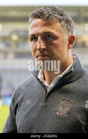 Warrington, Royaume-Uni. 31 août 2023. Sam Burgess, entraîneur-chef des Warrington Wolves avant le match de la Betfred Super League Round 10 Warrington Wolves vs Hull FC au stade Halliwell Jones, Warrington, Royaume-Uni, le 3 mai 2024 (photo par Steve Flynn/News images) à Warrington, Royaume-Uni le 31/08/2023. (Photo par Steve Flynn/News images/SIPA USA) crédit : SIPA USA/Alamy Live News Banque D'Images