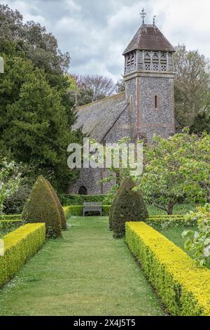 Église All Saints, Hinton Ampner Banque D'Images