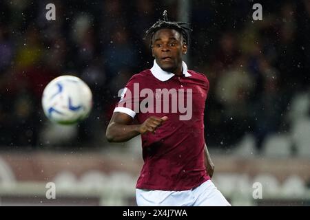 Torino, Italie. 03 mai 2024. zapata pendant le match de football Serie A entre Turin et Bologne au stade Olympique Grande Torino, Italie du Nord - vendredi 03 mai, 2024. Sport - Soccer . (Photo de Spada/LaPresse) crédit : LaPresse/Alamy Live News Banque D'Images