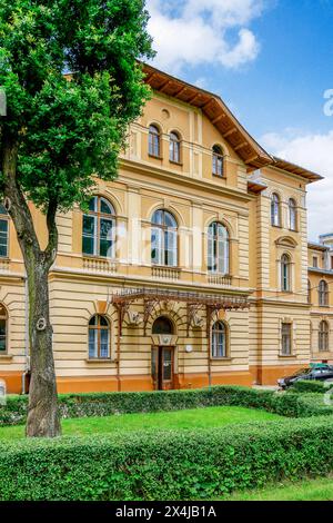 Ancienne station thermale en Pologne. Maison thermale principale, Krynica, Pologne Banque D'Images