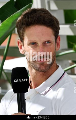 Miami, États-Unis. 03 mai 2024. Romain Grosjean (FRA). Championnat du monde de formule 1, Rd 6, Grand Prix de Miami, vendredi 3 mai 2024. Miami International Autodrome, Miami, Floride, États-Unis. Crédit : James Moy/Alamy Live News Banque D'Images