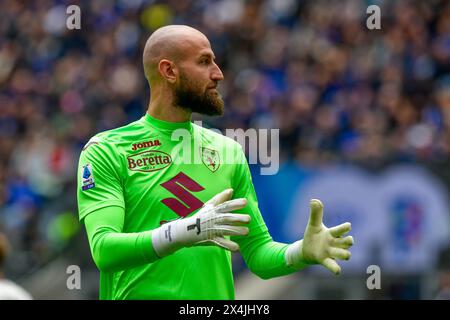 Milan, Italie. 28 avril 2024. Vanja Milinkovic-Savic gardien de but de Turin vu lors du match de football Serie A 2023/2024, entre l'Inter et Torino au stade Giuseppe Meazza. Score final : Inter 2:0 Torino (photo Tommaso Fimiano/SOPA images/SIPA USA) crédit : SIPA USA/Alamy Live News Banque D'Images