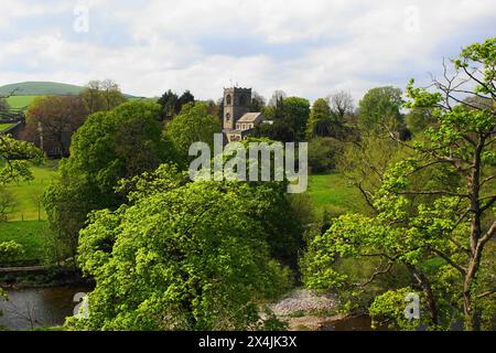 Église St Wilfrid à Burnsall in à Wharfedale, North Yorshire, Angleterre, Royaume-Uni Banque D'Images