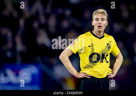 BREDA, pays-Bas. 03 mai 2024. Football, stade Rat Verlegh, Keuken Kampioen Divisie, saison 2023/2024, pendant le match NAC - ADO, joueur NAC Casper Staring Credit : Pro Shots/Alamy Live News Banque D'Images