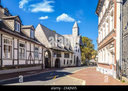 Rues de la ville historique Goslar en Allemagne Banque D'Images