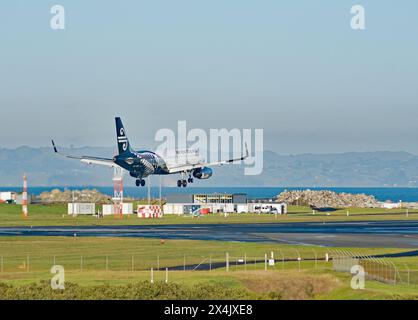 Compagnies aériennes et avions de Nouvelle-Zélande Banque D'Images