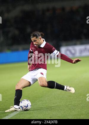 Turin, Italie. 03 mai 2024. Ricardo Rodriguez (Torino FC) lors du Torino FC vs Bologna FC, match de football italien Serie A à Turin, Italie, 03 mai 2024 crédit : Agence photo indépendante/Alamy Live News Banque D'Images