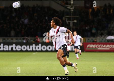 Turin, Italie. 03 mai 2024. Joshua Zirkzee (Bologna FC) lors du Torino FC vs Bologna FC, match de football italien Serie A à Turin, Italie, 03 mai 2024 crédit : Agence photo indépendante/Alamy Live News Banque D'Images