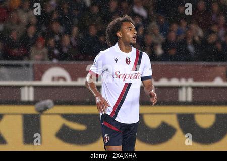 Turin, Italie. 03 mai 2024. Joshua Zirkzee (Bologna FC) lors du Torino FC vs Bologna FC, match de football italien Serie A à Turin, Italie, 03 mai 2024 crédit : Agence photo indépendante/Alamy Live News Banque D'Images