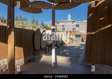 Musée du Forum romain Cerro Molinete L'ancienne Carthago Nova un des plus grands parcs archéologiques urbains d'Espagne dans la ville de Carthagène, Murcie. Banque D'Images