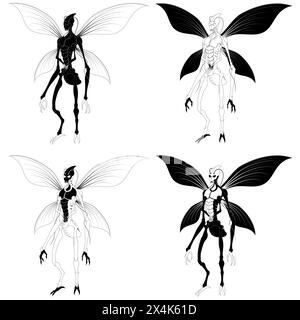 Conception vectorielle de figure abstraite avec forme d'étoile Illustration de Vecteur