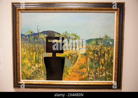 Sidney Nolan le tireur de première classe peinture mettant en vedette Ned Kelly, la Galerie d'art de Nouvelle-Galles du Sud, Sydney, Australie Banque D'Images