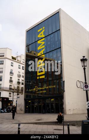Madrid, Espagne. 11 février 2024. Façade du Teatro Valle-Inclan Banque D'Images