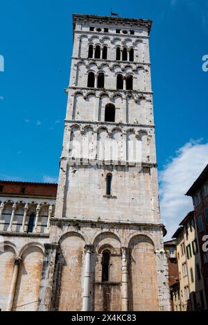Église San Michele in Foro - Lucques - Italie Banque D'Images