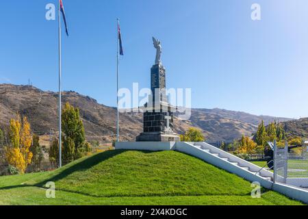 Mémorial de la guerre, Blyth Street, Clyde, Central Otago, Otago, île du Sud, Nouvelle-Zélande Banque D'Images