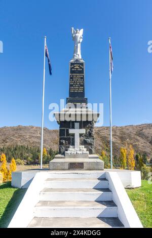 Mémorial de la guerre, Blyth Street, Clyde, Central Otago, Otago, île du Sud, Nouvelle-Zélande Banque D'Images