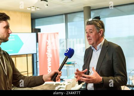 RIGA, LETTONIE. 30 avril 2024. Geir Karlsen, PDG de Norwegian. La compagnie aérienne norvégienne ouvre une base, à l'aéroport international de Riga (RIX). Banque D'Images