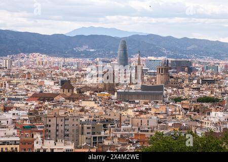 Piscinas municipales de Montjuïc, Barcelone, 2024. Photographe : ALE Espaliat Banque D'Images