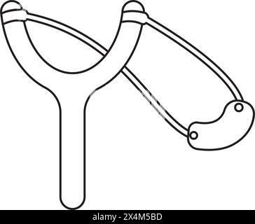 icône vectorielle slingshot, conception de modèle d'illustration Illustration de Vecteur