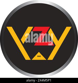 Logo de lettre de Yzy, logo de propriété, développeur de logement, conception vectorielle Illustration de Vecteur