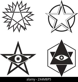 Blasphème religion icône vecteur illustration symbole Desiign Illustration de Vecteur