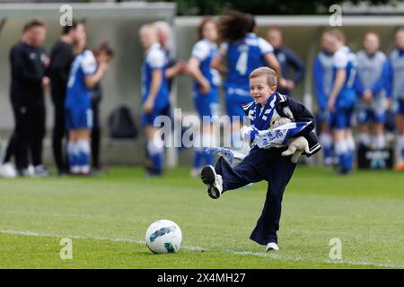 Gand, Belgique. 04 mai 2024. Cette photo montre un match de football entre KAA Gent Ladies et Club YLA, samedi 04 mai 2024 à la Chillax Arena de Gand, le jour 7 du play-off Group A de la compétition féminine de Super League. BELGA PHOTO KURT DESPLENTER crédit : Belga News Agency/Alamy Live News Banque D'Images