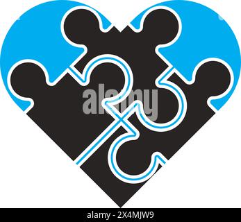 Conception de modèle d'illustration vectorielle d'icône de puzzle Illustration de Vecteur