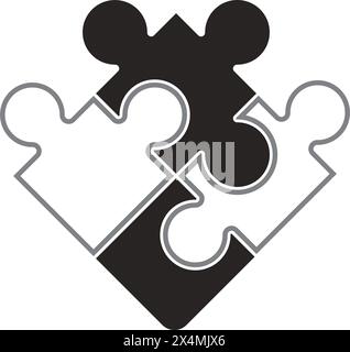 Conception de modèle d'illustration vectorielle d'icône de puzzle Illustration de Vecteur