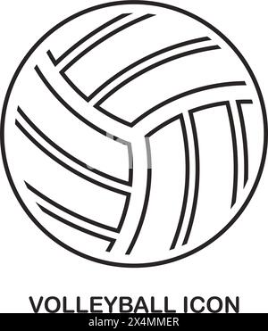 Conception de modèle d'illustration vectorielle de logo d'équipe de volleyball Illustration de Vecteur