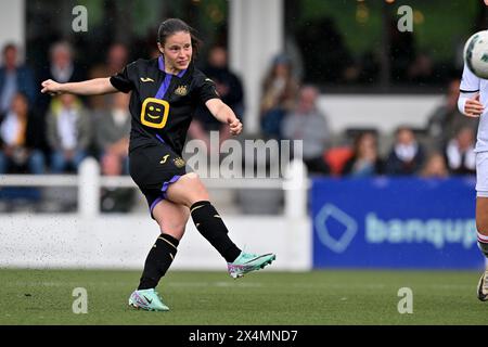 Oud Heverlee, Belgique. 04 mai 2024. Stefania Vatafu (10 ans) d'Anderlecht photographiée lors d'un match de football féminin entre Oud Heverlee Leuven et RSC Anderlecht le 7ème jour des play offs de la saison 2023 - 2024 de la Super League belge Lotto Womens, le samedi 4 mai 2024 à Oud Heverlee, Belgique . Crédit : Sportpix/Alamy Live News Banque D'Images