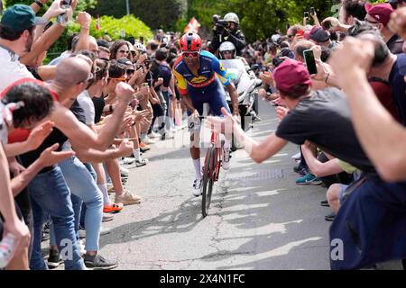 Torino, Italie. 04 mai 2024. GHEBREIGZABHIER Amanuel (LIDL-TREK ) pendant l'étape 1 du Giro d'Italia de Venaria Reale à Turin, 4 mai 2024 Italie. (Photo de Fabio Ferrari/LaPresse) crédit : LaPresse/Alamy Live News Banque D'Images