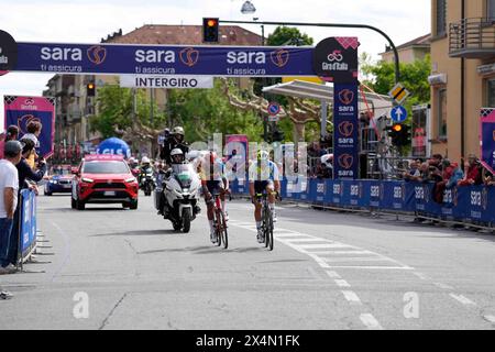 Venaria Reale, Italie. 04 mai 2024. GHEBREIGZABHIER Amanuel (LIDL-TREK pendant l'étape 1 du Giro d'Italia de Venaria Reale à Turin, 4 mai 2024 Italie. (Photo de Fabio Ferrari/LaPresse) crédit : LaPresse/Alamy Live News Banque D'Images