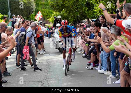 Torino, Italie. 04 mai 2024. GHEBREIGZABHIER Amanuel (LIDL-TREK ) pendant l'étape 1 du Giro d'Italia de Venaria Reale à Turin, 4 mai 2024 Italie. (Photo de Fabio Ferrari/LaPresse) crédit : LaPresse/Alamy Live News Banque D'Images