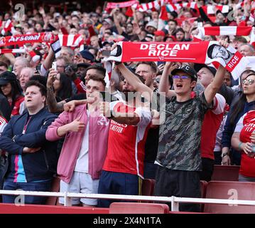 Londres, Royaume-Uni. 4 mai 2024. Les fans d'Arsenal lors du match de premier League à l'Emirates Stadium, Londres. Le crédit photo devrait se lire comme suit : David Klein/Sportimage crédit : Sportimage Ltd/Alamy Live News Banque D'Images